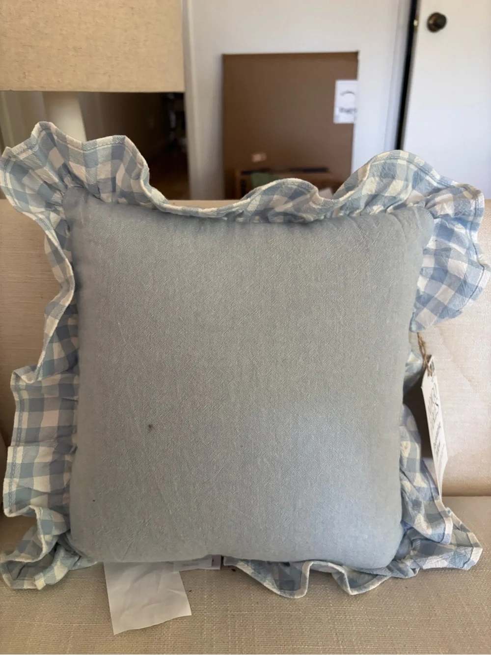 Reading Is My Favorite Sport Blue Decorative Throw Pillow